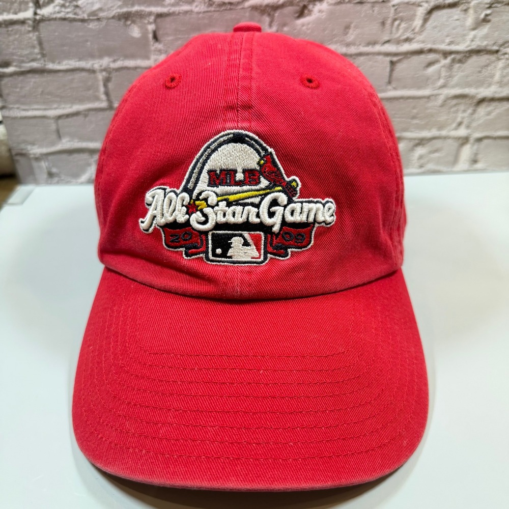 2009 MLB All Star Game St Louis Cardinals Red Size L Hat Cap ASG Twins Retro